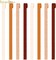 Wedding Decorations, 8 Rolls Rust Orange Brown Crepe Paper Streamers-82 Ft Long